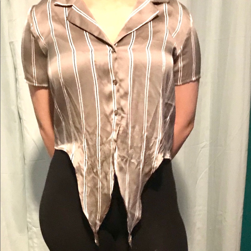 Forever 21 silk crop top